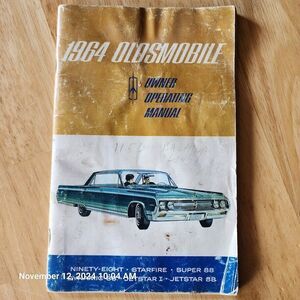 1964 Oldsmobile Owner Operator Manual 2nd Edition 1963 VTG Made in USA